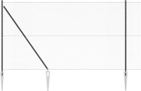 vidaXL Στύλος Περιφράξεων Γκρι 10 x 1,5 μ (13 χιλ. πλέγμα)