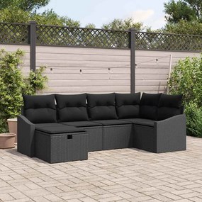 vidaXL Σετ Καναπέ με μαξιλάρι 7 pcs συνθετικό ρατάν