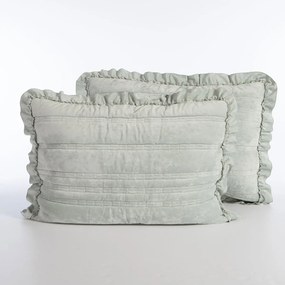 Ζεύγος Μαξιλαροθήκες (52x72) Nef-Nef Homeware Elements Sirion Mint Grey