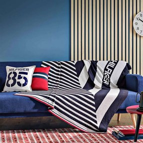 Ριχτάρι Cruise Navy Tommy Hilfiger Πολυθρόνα 130x170cm 100% Cotton