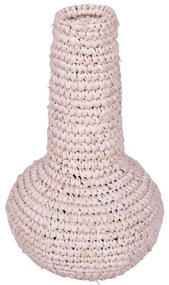 Βάζο Sannery Inart sisal σε φυσική απόχρωση Φ18x30εκ 18x18x30 εκ.