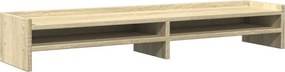 vidaXL Βάση Οθόνης Sonoma Δρυς 100x24x16 εκ. από Επεξ. Ξύλο