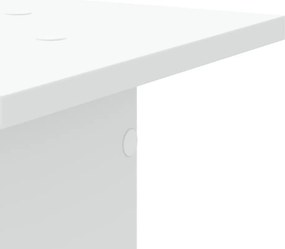 vidaXL Βάσεις Ηχείων 2 Τεμ. Λευκή 30x30x80 εκ. Επεξ. Ξύλο