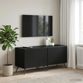 vidaXL Ντουλάπι TV Μαύρο Επεξεργασμένο Ξύλο