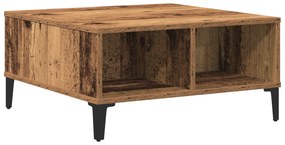 vidaXL Τραπέζι καφέ Παλιού Ξύλου 60x60x30 εκ. Κατασκευασμένο Ξύλο