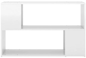 vidaXL Βιβλιοθήκη Γυαλιστερό Λευκό 100 x 24 x 63 εκ. Επεξεργασμ. Ξύλο