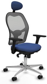 Καρέκλα γραφείου με κεφαλάρι Piqueras y Crespo 3D086N1 Ναυτικό Μπλε