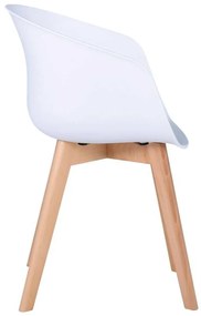 Πολυθρόνα Optim PP Λευκό 54x51x79cm (Σετ 4 ΤΕΜ)