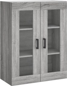 vidaXL Ντουλάπι Γκρι Sonoma 69,5 x 34 x 180 εκ. Επεξεργασμένο Ξύλο