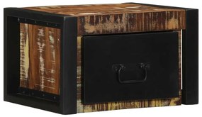vidaXL Κομοδίνο Πολύχρωμο 40x35x25 cm Στερεό ξύλο αναγεννημένο