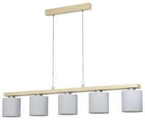 Φωτιστικό Οροφής Ράγα Castralvo 98591 White Eglo Metal,Wood