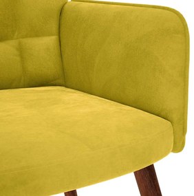 vidaXL Καρέκλα χαλάρωσης κίτρινο βελούδο