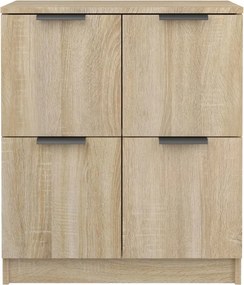 vidaXL Ντουλάπια 2 τεμ. Sonoma Δρυς 60x30x70 εκ. Επεξεργασμένο Ξύλο