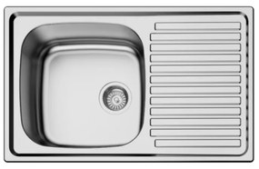 Macart Ecotype D-100 Ένθετος Αντιστρεφόμενος Ανοξείδωτος νεροχύτης λείας επιφάνειας ΝΕ08129