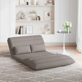 vidaXL Ρυθμιζόμενη Πολυθρόνα Δαπέδου Taupe Ύφασμα