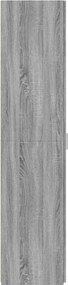 vidaXL Ντουλάπι Γκρι Sonoma 45x42,5x185 εκ. από Επεξεργασμένο Ξύλο