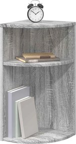 vidaXL End Table Γκρίζο Σονομα 29,6 x 29,6 x 60 εκ Επεξεργασμένο ξύλο
