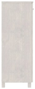 vidaXL Παπουτσοθήκη HAMAR Λευκή 85x40x108 εκ. από Μασίφ Ξύλο Πεύκου