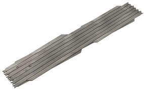 vidaXL Καφασωτό Φράχτης 5 τεμ. Γκρι 180 x 60 εκ. από Μασίφ Ξύλο Ελάτης