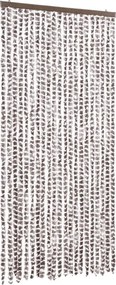 vidaXL Σήτα Εντόμων Taupe / Λευκό 90 x 200 εκ. από Σενίλ