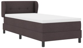 vidaXL κρεβάτι box spring  με στρώμα Καφέ 80x200 εκ. Υφάσματος