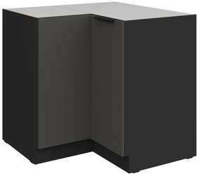 Επιδαπέδιο ντουλάπι γωνιακό Arianna 90x90 DN 2F BB-Γκρι