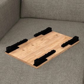Τραπεζάκι laptop Sidon Megapap χρώμα pine oak 60x35,5x23,5εκ.