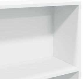 vidaXL Βιβλιοθήκη Λευκή 80x24x176 εκ. από Επεξεργασμένο Ξύλο
