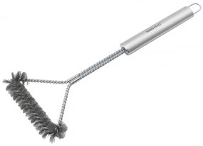 Βούρτσα καθαρισμού BBQ Kinghoff KH 1915, 41,5 cm, Εργονομική λαβή, Ατσάλινες τρίχες, Inox