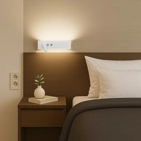 Φωτιστικό Τοίχου Resort Left 10W 4000K + 3W Λευκό