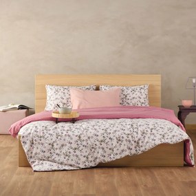 Σεντόνια Φανελένια Ronette 42 (Σετ 3τμχ) Beige-Pink Kentia Μονό 170x275cm 100% Βαμβάκι