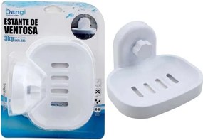 Επιτοίχια σαπουνοθήκη μπάνιου με βεντούζα - 03437