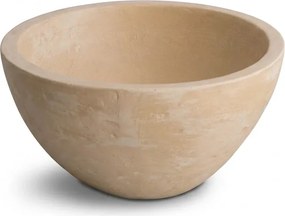 Tema Stone Beige Ø40 - Επιτραπέζιος Νιπτήρας με Υφή Πέτρας