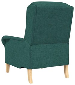 vidaXL Πολυθρόνα Σκούρο πράσινο 76 x 94 x 102 εκ. ύφασμα