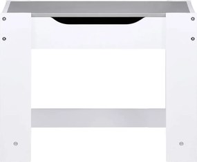 vidaXL Παιδικό Τραπέζι με 2 Καρέκλες Λευκό από MDF