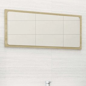vidaXL Καθρέφτης Μπάνιου Sonoma Δρυς 80 x 1,5 x 37 εκ. Μοριοσανίδα