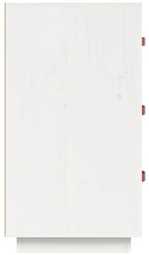vidaXL Ντουλάπι Λευκό 80x40x75 εκ. από Μασίφ Ξύλο Πεύκου