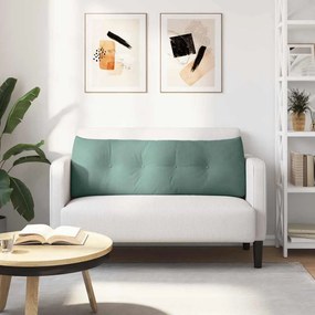 vidaXL Μαξιλάρι Πλάτης Θαλασσί 140 x 24 x 50 εκ Βελούδο