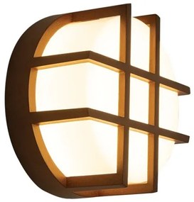 Απλίκα Φωτιστικό Τοίχου LED 10W IP65 3000K Καφέ E342 Zambelis-E342-Καφέ E342