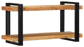 Ράφι τοίχου 90x33x45 cm μασίφ ξύλο ακακίας - Καφέ