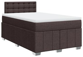 ΚΡΕΒΑΤΙ BOXSPRING ΜΕ ΣΤΡΩΜΑ ΣΚΟΥΡΟ ΚΑΦΕ 120X190 ΕΚ ΥΦΑΣΜΑΤΙΝΟ 3289324