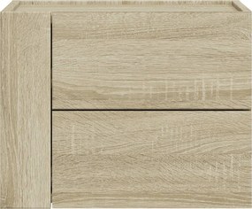 vidaXL Κομοδίνα Επιτοίχιο Sonoma Δρυς 45x30x35 εκ.