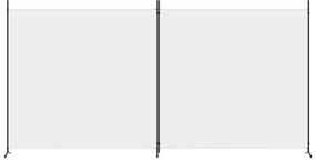 vidaXL Διαχωριστικό Δωματίου με 2 Πάνελ Λευκό 348 x 180 εκ. από Ύφασμα