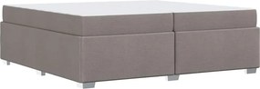 vidaXL Σκελετός Κρεβατιού Taupe 200 x 200 cm ύφασμα