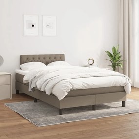 ΚΡΕΒΑΤΙ BOXSPRING ΜΕ ΣΤΡΩΜΑ TAUPE 120X200 ΕΚ. ΥΦΑΣΜΑΤΙΝΟ 3140285