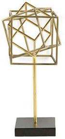 Διακοσμητικό Επιτραπέζιο Karim 013.767475 18x18x39cm Gold Metal