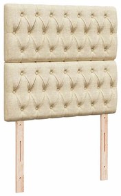 Οθωμανικό κρεβάτι με στρώμα Cream 100x200cm ύφασμα 3313221