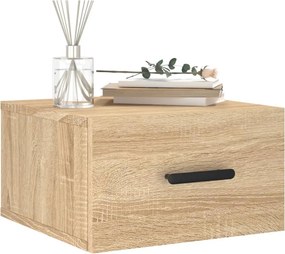 vidaXL Κομοδίνα Επιτοίχια 2 τεμ. Sonoma Δρυς 35 x 35 x 20 εκ.