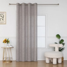 Κουρτίνα (140x285) Με Τρουκς Βιοκαρπέτ Home Flavia 10 Grey