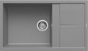 Elleci Unico 410 - Νεροχύτης Κουζίνας Γρανίτη 86x50 - Titanium